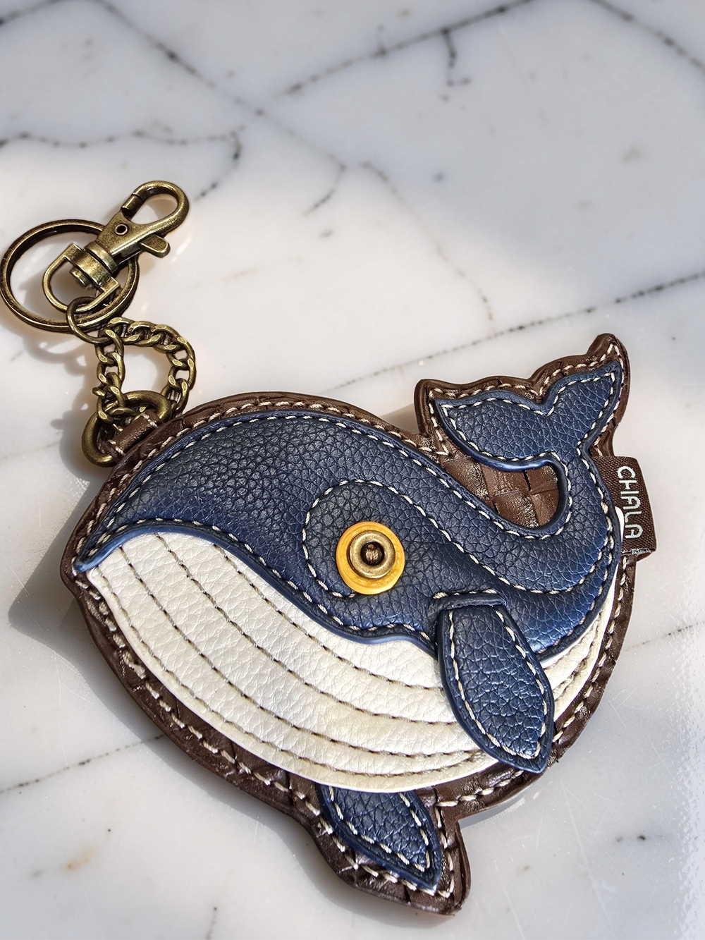 CHALA Whale Keychain Coin Pouch Purse